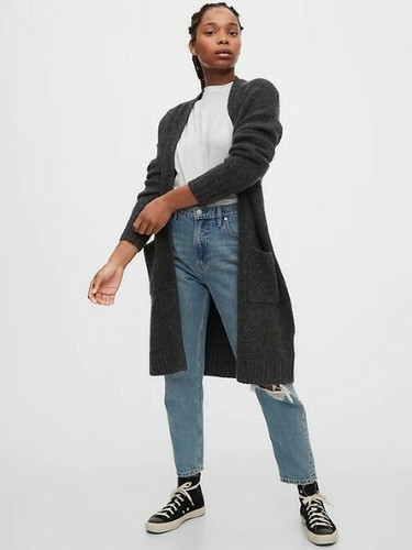 GAP BUTTON FRONT CARDIGAN SWEATER WOOL 