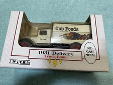 Ertl Die Cast Metal 1931 Delivery Truck Bank Cub Foods Brand New In Original Box