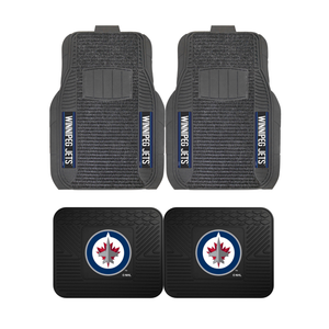 Nhl Winnipeg Jets 2 Pc 4 Pc Deluxe Floor Car Truck Mat Sets Ebay