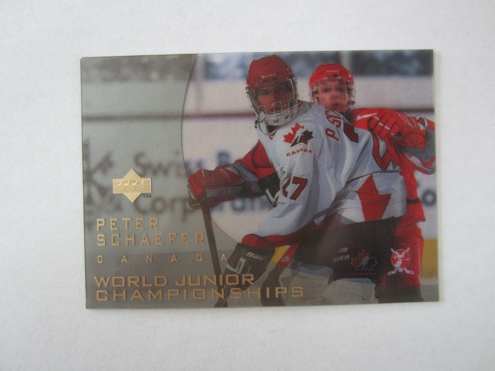 1996-97 Upper Deck Ice # 135 Peter Schaefer Card (B75) Canada WJC Canucks