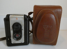 Vintage Argus Lumar 75 mm Camera w/Leather Case Made in USA Circa. 1950s
