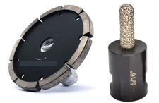 4.5" Diamond Tuck Point Blade 3/8" seg granite stone concrete mortar raking bit