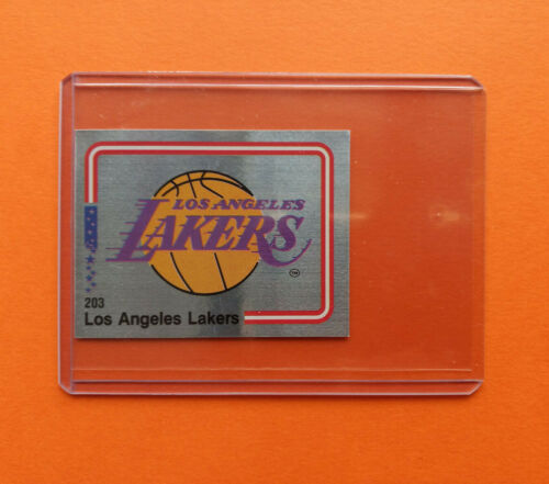 Logo 🔥 LOS ANGELES LAKERS 🇺🇸 #203 Panini Basket NBA 89 sticker 1989 retro - Photo 1 sur 3