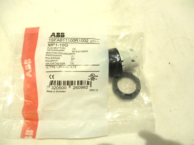 NEW ABB MP1-10G PUSHBUTTON GREEN