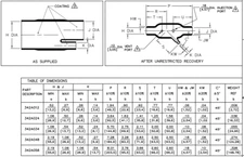342A012-25-0 Raychem/TE Molded Heat Shrink Boot Aviation Military