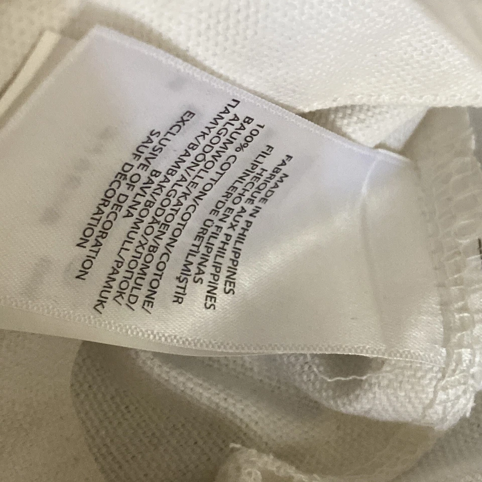 Polo Ralph Lauren Tote Bag White Cream Canvas Cotton - Tri-Color Rider Logo New - Image 4 of 4