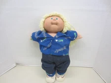 Vintage 1985 Cabbage Patch Kids Blonde Side Ponytail Seattle Seawaks Outfit