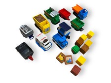 Lot of Fisher Price Geo Trax Cars/Trains Push Various Types and Cargo Geotrax