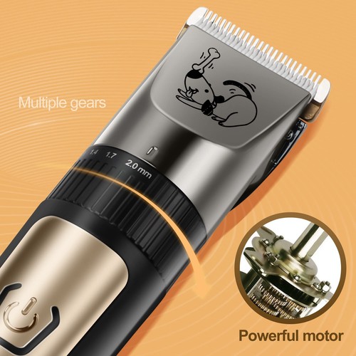 PET CLIPPERS Professional Heavy Duty Trimmer Thick Hair Dog Grooming Kit - USA - Picture 3 of 7
