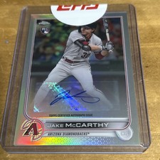 2022 Topps Chrome Update Series - Autographs Jake McCarthy #AC-JMC (AU, RC)