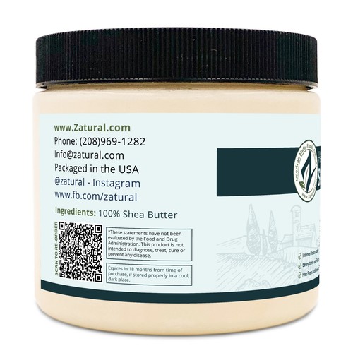 Natürliche rohe Sheabutter - 100% reine, native, unraffinierte, rohe Elfenbein Sheabutter - Bild 4 von 18