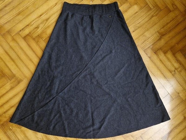 Women Falconeri Skirt Grey Wool 36 / S / 44