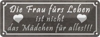 Blechschild 10X27 Cm Frau Ist Nicht MäDchen FüR Alles Spruch Zitat Deko Geschenk