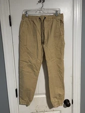 American Eagle Extreme Flex Jogger Pants Mens Size S Small Tan
