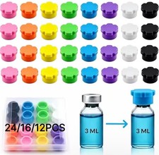 3ml Peptide Vial Caps Silicone Reusable Vial Covers Essentials