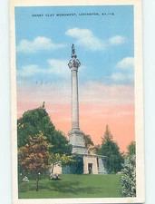 Divided-Back MONUMENT SCENE Lexington Kentucky KY F2719