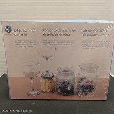 Silhouette Glass Etching Starter Kit Mirrors Jars Glassware Craft Projects New