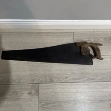 VTG. H. Disston & Sons 26” Blade Hand Saw USA *crack on handle*