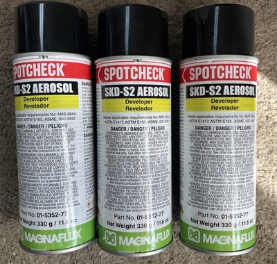 Magnaflux 01-5352-77 Crack Detection NDT Penetrant Six 11.6 Aerosol Cans (3cans)