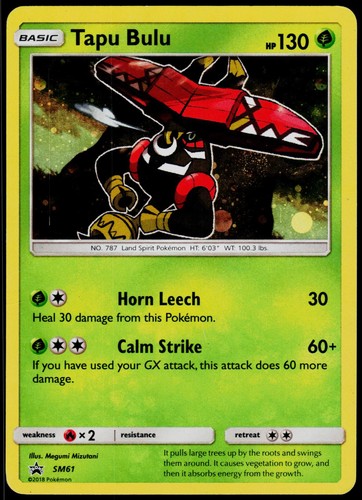 Tapu Bulu - SM61 Sun & Moon Promo - Holo Pokemon MP (Promo)