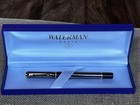 Waterman Laureat Blue Marble & Gold Fountain Pen & Black Rollerball Pen — photo 7