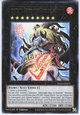 Laevatein, Generaider Boss of Shadows Ultra Rare RA05-EN051 Yugioh