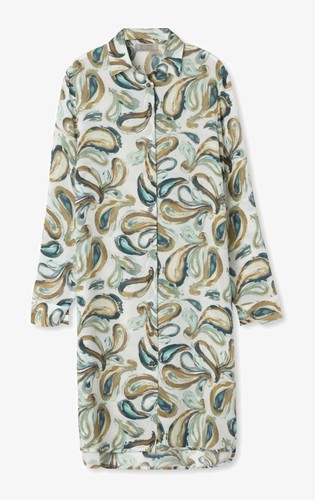FALCONERI Dress Silk Knee Length Paisley Shirt Size MEDIUM - New Without Tags - Picture 6 of 8
