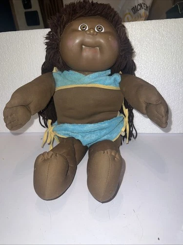 1980s Vintage Cabbage Patch Kids Doll African American Edition 16”