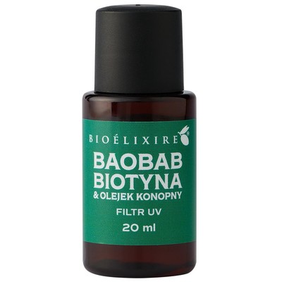 5903769542338 BIOELIXIRE Silikonowe serum do włosów Baobab + Biotyna  Olejek Kon