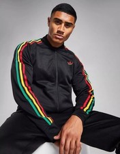 Adidas Originals Rasta Superstar Herren Firebird Retro Jacke Jamaica NEU M