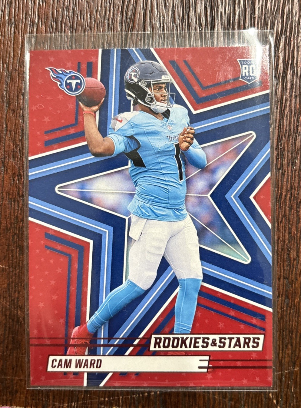 2025 Panini Rookies & Stars Cam Ward Red parallel Tennessee Titans Rookie #111