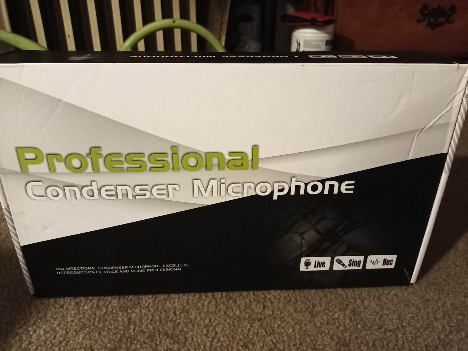 Condenser Microphone, No Arm Clamp, No Phantom Power Supply, For Parts. Podcast