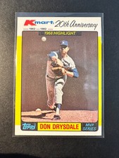 1982 Topps Kmart MVP Series - Don Drysdale #42