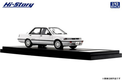 402-194 Hi-Story 1/43 日産 LANGLEY SEDAN Hi Story 1/43 NISSAN LANGLEY 4 DOOR SEDAN GT TWINCAM (1988) White