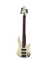Ibanez Electric Bass Guitar SR305 With Soft Case 2010 Active 5 String White