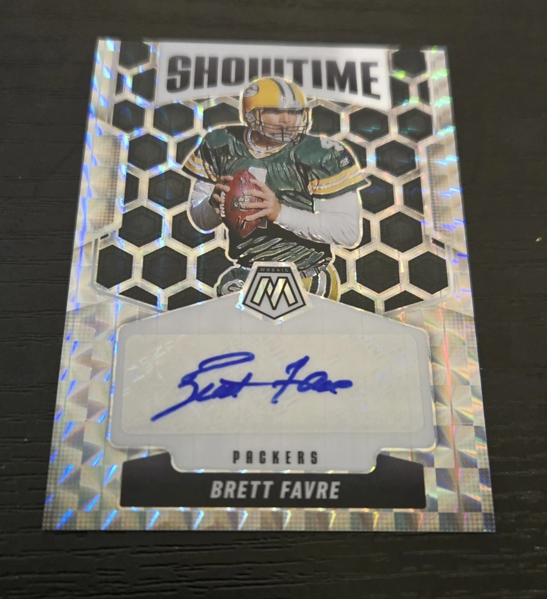 NFL Brett Favre サインカード 2022 Panini National 2021 VIP Gold Pack Prizm Brett Favre Zebra