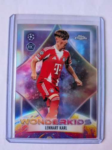 2025-26 Topps Chrome UEFA Wonderkids Lennart Karl WW-8 Bayern Munich RC