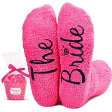 HAPPYPOP Wedding Socks Gifts - Bride, Bridesmaid, Mother of Groom  Bride