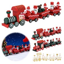 Mini Train Decor Set For Christmas Party Christmas Train Ornaments/ Y8G4