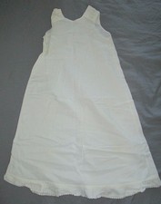 1910 VICTORIAN ANTIQUE BABY DRESSING SLIP GOWN LACE with provenance