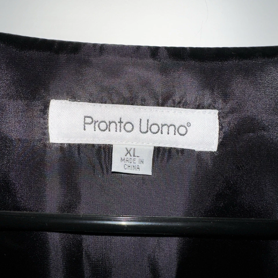 NWT PRONTO-UOMO Paisly Burgandy Mens Formal Vest Size XL Suit, Wedding, Prom - Image 4 of 4