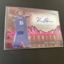 Kobe Brown RC Auto /199 Topps Midnight Rookie Autograph Clippers 2023-24