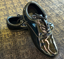 Cleo Plus Men's Black Patent Lace-Up Tap Dance Shoes Size 9.5M