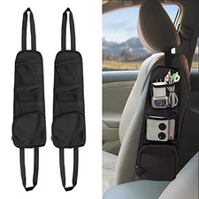 PCS Car Seat Storage Hanging Bag, Multi-Pocket Seat Side Organizer, 2
