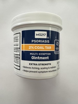 MG217 2% Coal Tar Ointment for Psoriasis Extra Strength Multi Symptom Relief 4oz