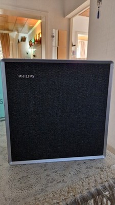 2Philips vintage Lautsprecher Speaker4 Ohm quadratisch  Holland Einzelstück  (9)