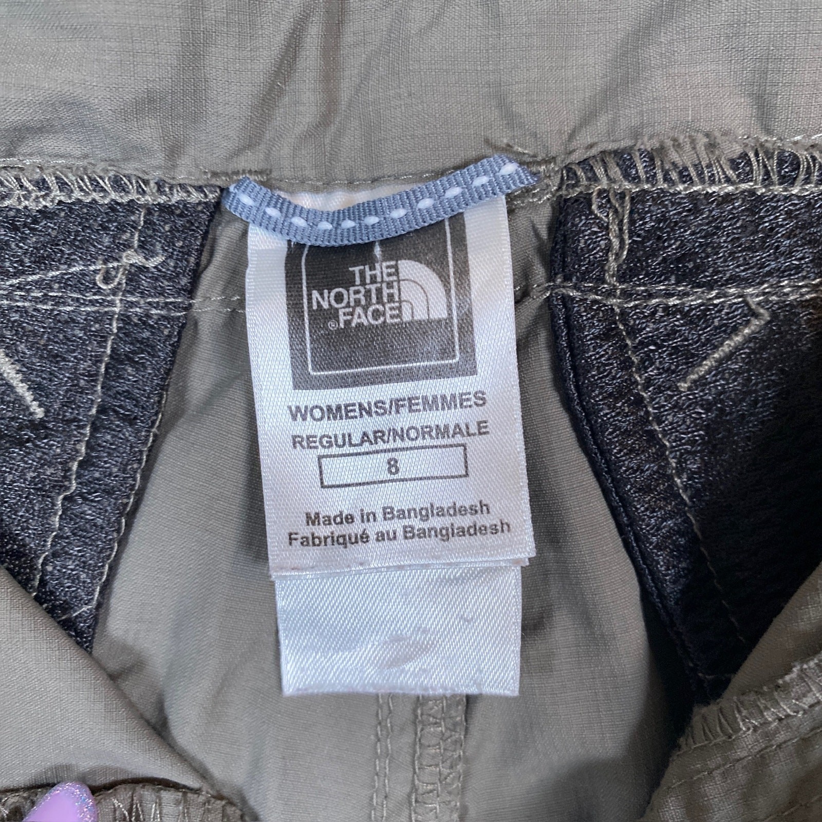 The North Face Womens Pants Gray Green Below the Knee Capri Nylon Stretch 8 thumbnail 6