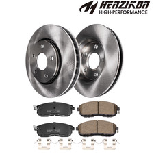 11.65 296mm Front Disc Rotors Ceramic Brake Pads For 2007-2013 Nissan Altima