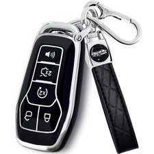 for Ford Key Fob Cover with Keychain, Soft TPU Key Fob Cover Case Shell Compa...