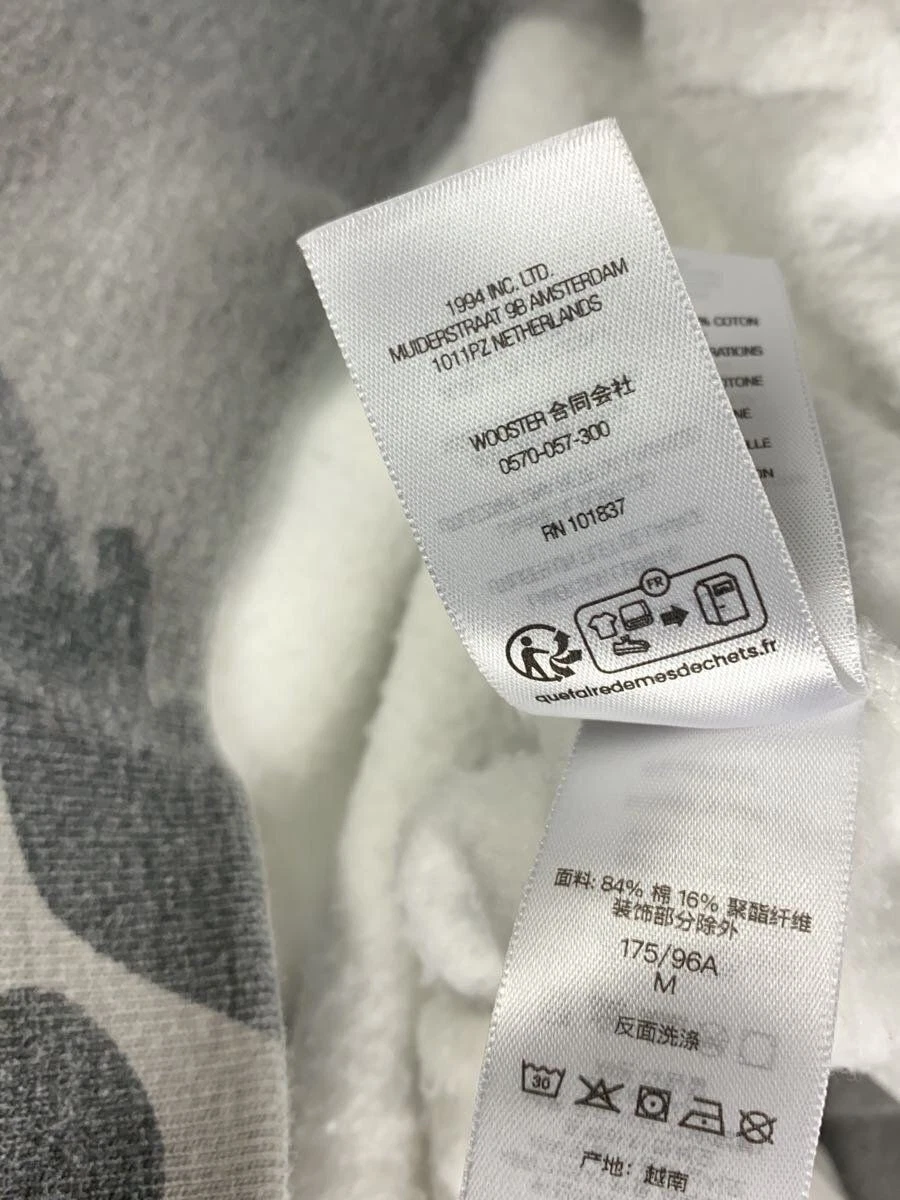 Supreme Felpa con Cappuccio Zip M Cotone Grigio Mimetico Usata